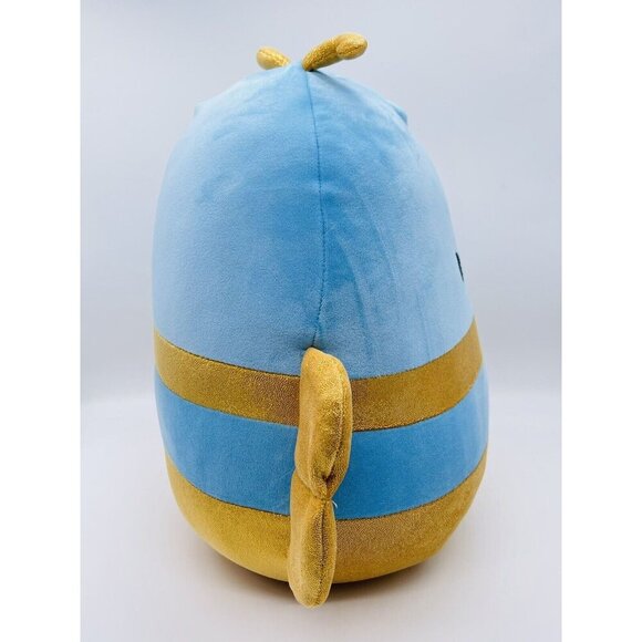NWT Squishmallows Queen Bee 14" Adopt Me! Blue Glittery Gold Insect Plush - Picture 4 of 7